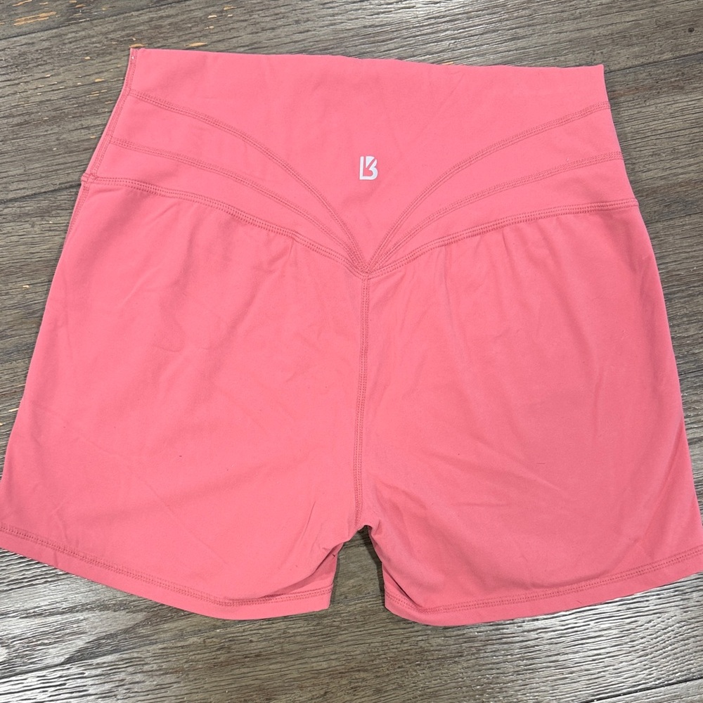 BuffBunny Coral High-Waisted Shorts
